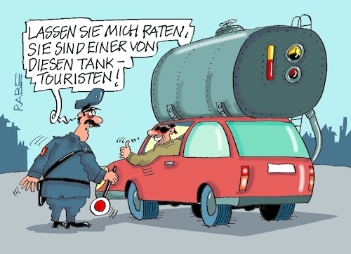 Cartoon: Tanktourist (medium) by RABE tagged trump,präsident,usa,donald,einmarsch,erstürmung,cartoon,karikatur,pressezeichnung,rabe,ralf,böhme,farbcartoon,tagescartoon,venezuela,südamerika,maduro,regimewechsel,weltordnung,kongress,völkerrecht,iran,irankrieg,israel,ölfelder,mineralölkonzern,tankstelle,spritpreise,benzinpreis,dieselpreis,preissprünge,preissteigerung,benzintank,kanister,kessel,polizei,autofahrer,hamsterkauf,trump,präsident,usa,donald,einmarsch,erstürmung,cartoon,karikatur,pressezeichnung,rabe,ralf,böhme,farbcartoon,tagescartoon,venezuela,südamerika,maduro,regimewechsel,weltordnung,kongress,völkerrecht,iran,irankrieg,israel,ölfelder,mineralölkonzern,tankstelle,spritpreise,benzinpreis,dieselpreis,preissprünge,preissteigerung,benzintank,kanister,kessel,polizei,autofahrer,hamsterkauf