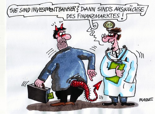 Cartoon: Teufelskreis (medium) by RABE tagged finanzmarkt,auswüchse,kapitalismus,proteste,massenkundgebungen,banken,banker,investmentbank,schuldenkrise,euro,eurorettung,rettungsschirm,spekulanten,kredit,börse,börsianer,dax,dowjones,griechenland,bankenrettung,bankenmetropole,aktionstag,frankfurt,berlin,rom,arzt,patient,teufel,eu,finanzminister,schäuble,cdu,merkel,kanzlerin,bundesregierung,bankenchef,ackermann,auswüchse,finanzmarkt,proteste,kapitalismus,massenkundgebungen,banker,banken,investmentbank