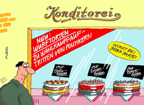 Cartoon: Tortenschlacht (medium) by RABE tagged martin,schulz,spd,wahlkampf,bundestagswahl,beamte,rentenkasse,rabe,ralf,böhme,cartoon,karikatur,pressezeichnung,farbcartoon,tagescartoon,rentner,nahles,gleichberechtigung,wahlkampfveranstalungen,wahlkampfauftritte,talkshows,tv,duelle,konditorei,torten,wurfgeschosse,merkel,tortenschlacht,martin,schulz,spd,wahlkampf,bundestagswahl,beamte,rentenkasse,rabe,ralf,böhme,cartoon,karikatur,pressezeichnung,farbcartoon,tagescartoon,rentner,nahles,gleichberechtigung,wahlkampfveranstalungen,wahlkampfauftritte,talkshows,tv,duelle,konditorei,torten,wurfgeschosse,merkel,tortenschlacht