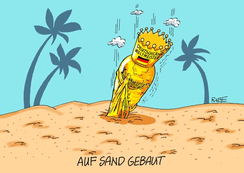 Cartoon: Treibsand (medium) by RABE tagged fussball,em,damenfussball,frauenfussball,wembley,rabe,ralf,böhme,cartoon,karikatur,pressezeichnung,farbcartoon,tagescartoon,sieg,endspiel,gasgedöns,gaskrise,sport,spielfeld,tor,katar,fußballweltmeisterschaft,menschenrechte,wüste,fifa,sand,palmen,scheichs,treibsand,weltmeisterpokal,krone,aus,heimreise,mannschaft,wm,fussball,em,damenfussball,frauenfussball,wembley,rabe,ralf,böhme,cartoon,karikatur,pressezeichnung,farbcartoon,tagescartoon,sieg,endspiel,gasgedöns,gaskrise,sport,spielfeld,tor,katar,fußballweltmeisterschaft,menschenrechte,wüste,fifa,sand,palmen,scheichs,treibsand,weltmeisterpokal,krone,aus,heimreise,mannschaft,wm