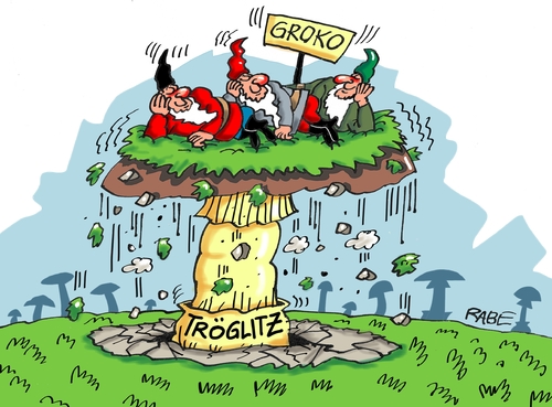 Cartoon: Tröglitz (medium) by RABE tagged tröglitz,fremdenhass,ausländer,flüchtlingsheim,asylantenheim,ausländerwohnheim,groko,cdu,spd,grüne,rabe,ralf,böhme,cartoon,karikatur,pressezeichnung,farbcartoon,tagescartoon,pilz,nazi,neonazis,rassismus,gewalt,brandanschlag,tröglitz,fremdenhass,ausländer,flüchtlingsheim,asylantenheim,ausländerwohnheim,groko,cdu,spd,grüne,rabe,ralf,böhme,cartoon,karikatur,pressezeichnung,farbcartoon,tagescartoon,pilz,nazi,neonazis,rassismus,gewalt,brandanschlag