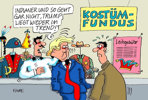 Cartoon: Trumpkostüm (medium) by RABE tagged karneval,fasching,karnevalsaison,saisonbeginn,narren,karnevalisten,feier,rabe,ralf,böhme,cartoon,karikatur,pressezeichnung,farbcartoon,tagescartoon,bundesregierung,ampelkoalition,ampel,narrenfreiheit,donald,trump,biden,usa,kostümball,kostümverleih,kostümfundus,demokraten,republikaner,karneval,fasching,karnevalsaison,saisonbeginn,narren,karnevalisten,feier,rabe,ralf,böhme,cartoon,karikatur,pressezeichnung,farbcartoon,tagescartoon,bundesregierung,ampelkoalition,ampel,narrenfreiheit,donald,trump,biden,usa,kostümball,kostümverleih,kostümfundus,demokraten,republikaner