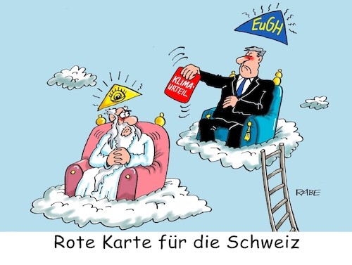 Cartoon: Über Gott gestellt (medium) by RABE tagged klima,klimakrise,klimaurteil,schweiz,eu,eugh,senioren,rabe,ralf,böhme,cartoon,karikatur,pressezeichnung,farbcartoon,tagescartoon,gott,himmel,genesis,wolken,urteil,fussbal,rot,karte,klima,klimakrise,klimaurteil,schweiz,eu,eugh,senioren,rabe,ralf,böhme,cartoon,karikatur,pressezeichnung,farbcartoon,tagescartoon,gott,himmel,genesis,wolken,urteil,fussbal,rot,karte