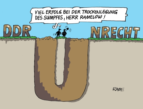 Cartoon: Unrecht (medium) by RABE tagged aufarbeitung,stasi,unrecht,sed,ddr,pressezeichnung,cartoon,böhme,ralf,rabe,rotrotgrün,ministerpräsident,linke,ramelow,thüringen,thüringen,ramelow,linke,ministerpräsident,rotrotgrün,rabe,ralf,böhme,cartoon,pressezeichnung,ddr,sed,unrecht,stasi,aufarbeitung