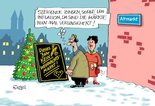 Cartoon: Unsichere Märkte (medium) by RABE tagged corona,bundländerkonferenz,merkel,kanzleramt,lockerungen,stufenplan,öffnungen,lockdown,shutdown,baumärkte,impfdosen,rki,fallzahlen,inzidenzwert,spahn,impfzentren,impfreihenfolge,notbremse,weihnachtsmärkte,weihnachten,absage,stornierung,finanzmärkte,inflation,verunsicherung,abbau,euro,zinsen,börse,dax,corona,bundländerkonferenz,merkel,kanzleramt,lockerungen,stufenplan,öffnungen,lockdown,shutdown,baumärkte,impfdosen,rki,fallzahlen,inzidenzwert,spahn,impfzentren,impfreihenfolge,notbremse,weihnachtsmärkte,weihnachten,absage,stornierung,finanzmärkte,inflation,verunsicherung,abbau,euro,zinsen,börse,dax