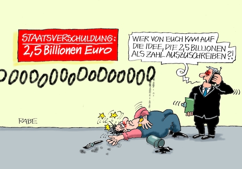 Cartoon: Verschuldung (medium) by RABE tagged ampel,ampelregierung,rot,grün,gelb,fdp,spd,grüne,rabe,ralf,böhme,cartoon,karikatur,pressezeichnung,farbcartoon,tagescartoon,pöbelei,pöbler,bestrafung,regelung,beschimpfung,bundestag,abgeordnete,verschuldung,schulden,staatsverschuldung,haushalt,haushaltsloch,billionen,nullen,hausmeister,maler,pinsel,ampel,ampelregierung,rot,grün,gelb,fdp,spd,grüne,rabe,ralf,böhme,cartoon,karikatur,pressezeichnung,farbcartoon,tagescartoon,pöbelei,pöbler,bestrafung,regelung,beschimpfung,bundestag,abgeordnete,verschuldung,schulden,staatsverschuldung,haushalt,haushaltsloch,billionen,nullen,hausmeister,maler,pinsel