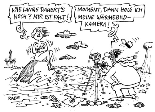 Cartoon: Wärmebildkamera (medium) by RABE tagged urlaub,ostsee,nordsee,meer,ozean,strand,baden,fotografie,fotografieren,kamera,wärmebildkamera,kälte,sturm,gänsehaut,mann,frau,fotoshooting,schnappschuß,aktfoto,aktfotografie,nacktfoto,fkk,wind,regen,sauwetter,urlaub,ostsee,nordsee,ozean,meer,strand,baden,fotografie,fotografieren,wärmebildkamera,kälte,sturm,gänsehaut,frau,nacktfoto,wind,fkk,regen,sauwetter