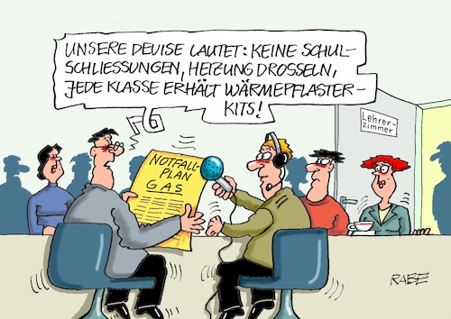 Cartoon: Wärmegepflastertes (medium) by RABE tagged gas,gassparen,gasnotstand,gasgeben,sanktionen,gasspeicher,gasheizung,rabe,ralf,böhme,cartoon,karikatur,pressezeichnung,farbcartoon,tagescartoon,robert,habeck,putin,ukrainekrieg,lehrer,lehrerzimmer,wärme,wärmepflaster,drosselung,gas,gassparen,gasnotstand,gasgeben,sanktionen,gasspeicher,gasheizung,rabe,ralf,böhme,cartoon,karikatur,pressezeichnung,farbcartoon,tagescartoon,robert,habeck,putin,ukrainekrieg,lehrer,lehrerzimmer,wärme,wärmepflaster,drosselung