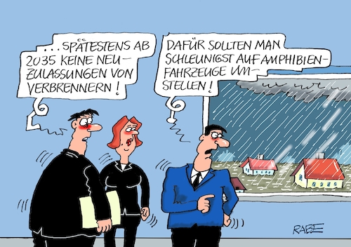 Cartoon: Wasserfahrzeug (medium) by RABE tagged ampelregierung,scholz,spd,grüne,fdp,lindner,kinder,kindergrundsicherung,rabe,ralf,böhme,cartoon,karikatur,pressezeichnung,farbcartoon,tagescartoon,hausmeister,ohren,zähne,regen,dauerregen,hochwasser,klimakatastrophe,klimawandel,amphibien,amphibienfahrzeug,verbrenner,verbrenneraus,benziner,benzineraus,ampelregierung,scholz,spd,grüne,fdp,lindner,kinder,kindergrundsicherung,rabe,ralf,böhme,cartoon,karikatur,pressezeichnung,farbcartoon,tagescartoon,hausmeister,ohren,zähne,regen,dauerregen,hochwasser,klimakatastrophe,klimawandel,amphibien,amphibienfahrzeug,verbrenner,verbrenneraus,benziner,benzineraus