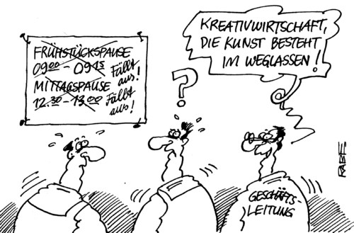 Cartoon: Weggelassenes (medium) by RABE tagged unternehmen,firma,chef,firmenleitung,wirtschaftsunternehmen,mitarbeiter,belegschaft,ihk,frühstück,frühstückspause,mittag,mittagspause,ausfall,weglassen,streichung,gewerkschaft,wirtschaft,kreativwirtschaft,kunst,weglasskunst,geschäft,geschäftsleitung,kürzung,einsparung,unternehmen,firma,chef,firmenleitung,wirtschaftsunternehmen,mitarbeiter,belegschaft,ihk,frühstück,frühstückspause,mittag,mittagspause,ausfall,weglassen,streichung,gewerkschaft,wirtschaft,kreativwirtschaft,kunst,weglasskunst,geschäft,geschäftsleitung,kürzung,einsparung