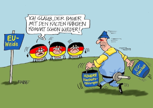 Cartoon: Weite Weide (medium) by RABE tagged virus,corona,pandemie,coronakrise,rabe,ralf,böhme,cartoon,karikatur,pressezeichnung,farbcartoon,tagescartoon,viren,virenschutz,mundschutz,desinfektion,föderal,föderalismus,ländersache,eu,brüssel,haushalt,haushaltszahlung,milliarden,hilfspaket,europa,beitrag,beutragserhöhung,deutschland,weide,bauer,melker,melkschemel,milch,geld,euros,kuh,kühe,euter,virus,corona,pandemie,coronakrise,rabe,ralf,böhme,cartoon,karikatur,pressezeichnung,farbcartoon,tagescartoon,viren,virenschutz,mundschutz,desinfektion,föderal,föderalismus,ländersache,eu,brüssel,haushalt,haushaltszahlung,milliarden,hilfspaket,europa,beitrag,beutragserhöhung,deutschland,weide,bauer,melker,melkschemel,milch,geld,euros,kuh,kühe,euter