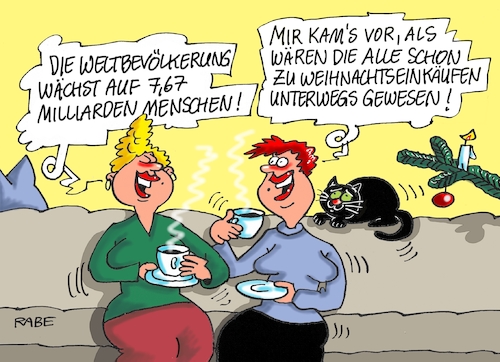 Cartoon: Weltbevölkerung (medium) by RABE tagged weihnachten,weihnachtsmann,schlitten,rentiere,kanzlerin,merkel,rabe,ralf,böhme,cartoon,karikatur,pressezeichnung,farbcartoon,tagescartoon,weltbevölkerung,geburtenrate,milliarden,anstieg,wachstum,überbevölkerung,drittländer,weihnachten,weihnachtsmann,schlitten,rentiere,kanzlerin,merkel,rabe,ralf,böhme,cartoon,karikatur,pressezeichnung,farbcartoon,tagescartoon,weltbevölkerung,geburtenrate,milliarden,anstieg,wachstum,überbevölkerung,drittländer