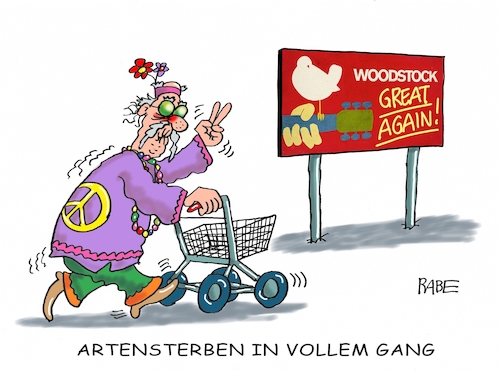 Cartoon: Woodstock II (medium) by RABE tagged klimawandel,umwelt,umweltministerin,schulze,sp,klimapreis,heizung,auto,rabe,ralf,böhme,cartoon,karikatur,pressezeichnung,farbcartoon,tagescartoon,brücke,bettler,verkehr,klimaprämie,friday,for,future,arten,artensterben,wälder,woodstook,usa,festival,rock,pop,beat,open,air,konzert,who,ccr,jimi,hendrixs,hippies,flower,power,love,peace,rentner,klimawandel,umwelt,umweltministerin,schulze,sp,klimapreis,heizung,auto,rabe,ralf,böhme,cartoon,karikatur,pressezeichnung,farbcartoon,tagescartoon,brücke,bettler,verkehr,klimaprämie,friday,for,future,arten,artensterben,wälder,woodstook,usa,festival,rock,pop,beat,open,air,konzert,who,ccr,jimi,hendrixs,hippies,flower,power,love,peace,rentner