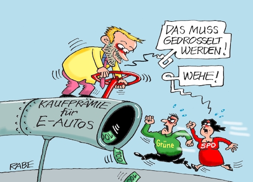 Cartoon: Zudreh Drossel (medium) by RABE tagged energiewende,windkraft,windräder,solarenergie,umweltminister,robert,habeck,grüne,rabe,ralf,böhme,cartoon,karikatur,pressezeichnung,farbcartoon,tagescartoon,michel,lastenträger,kosten,energiepreise,kaufprämie,elektroautos,kaufanreiz,prämie,umwelt,klima,ampel,ukrainekrieg,sanktionen,einsparungen,christian,lindner,fdp,spd,zoff,streit,bundesregierung,pipeline,hahn,drossel,drosselung,rohrleitung,gas,energiewende,windkraft,windräder,solarenergie,umweltminister,robert,habeck,grüne,rabe,ralf,böhme,cartoon,karikatur,pressezeichnung,farbcartoon,tagescartoon,michel,lastenträger,kosten,energiepreise,kaufprämie,elektroautos,kaufanreiz,prämie,umwelt,klima,ampel,ukrainekrieg,sanktionen,einsparungen,christian,lindner,fdp,spd,zoff,streit,bundesregierung,pipeline,hahn,drossel,drosselung,rohrleitung,gas