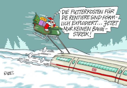 Cartoon: Zugpferd (medium) by RABE tagged weihnachten,weihnachtsmann,nikolaus,nikolaustag,stiefel,nikolausstiefelmichel,cartoon,karikatur,pressezeichnung,farbcartoon,tagescartoon,rute,besen,geschenke,dezember,db,bahn,gdl,streik,winter,schnee,schlitten,futterkosten,preissteigerung,weihnachten,weihnachtsmann,nikolaus,nikolaustag,stiefel,nikolausstiefelmichel,cartoon,karikatur,pressezeichnung,farbcartoon,tagescartoon,rute,besen,geschenke,dezember,db,bahn,gdl,streik,winter,schnee,schlitten,futterkosten,preissteigerung