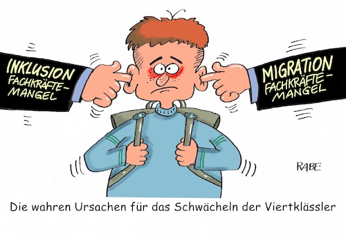 Cartoon: Zuhörschwäche (medium) by RABE tagged grundschüler,viertklässler,mathe,lesen,zuhören,schulklasse,bildung,bildungsplan,umfragewerte,rabe,ralf,böhme,cartoon,karikatur,pressezeichnung,farbcartoon,tagescartoon,fachlehrer,fachkräfte,fachkräftemangel,inklusion,migration,umsetzung,grundschüler,viertklässler,mathe,lesen,zuhören,schulklasse,bildung,bildungsplan,umfragewerte,rabe,ralf,böhme,cartoon,karikatur,pressezeichnung,farbcartoon,tagescartoon,fachlehrer,fachkräfte,fachkräftemangel,inklusion,migration,umsetzung