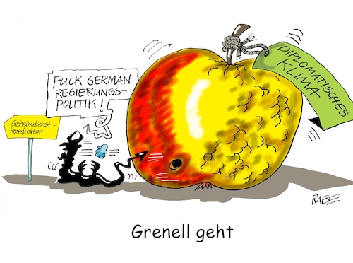 Cartoon: Zur Hölle mit Grenell (medium) by RABE tagged trump,usa,präsident,washington,grenell,botschafter,deutschland,berlin,diplomat,rabe,ralf,böhme,cartoon,karikatur,pressezeichnung,farbcartoon,tagescartoon,apfel,wurm,made,hölle,geheimdienst,cia,geheimdienstkoordinator,spitzel,agenten,trump,usa,präsident,washington,grenell,botschafter,deutschland,berlin,diplomat,rabe,ralf,böhme,cartoon,karikatur,pressezeichnung,farbcartoon,tagescartoon,apfel,wurm,made,hölle,geheimdienst,cia,geheimdienstkoordinator,spitzel,agenten