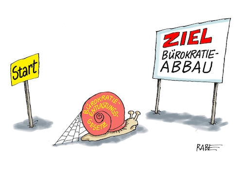 Cartoon: Zur Schnecke (medium) by RABE tagged bürokratie,bürokratieabbau,bürokratieentlastung,bürokratieentlastungsgesetz,rabe,ralf,böhme,cartoon,karikatur,pressezeichnung,farbcartoon,tagescartoon,schnecke,schneckenhaus,start,ziel,spinnweben,bürokratie,bürokratieabbau,bürokratieentlastung,bürokratieentlastungsgesetz,rabe,ralf,böhme,cartoon,karikatur,pressezeichnung,farbcartoon,tagescartoon,schnecke,schneckenhaus,start,ziel,spinnweben