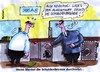 Cartoon: Bremsalarm (small) by RABE tagged merkel,cdu,kanzlerin,deutschland,frankreich,sorkozy,eu,euro,eurokrise,schuldenkrise,brüssel,schuldenbremse,alarm,alarmknopf,bremse,schalter,banker,bankangestellter,safe,tresor