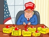 Cartoon: Buzzer in action (small) by RABE tagged trump,präsident,usa,donald,einmarsch,erstürmung,cartoon,karikatur,pressezeichnung,rabe,ralf,böhme,farbcartoon,tagescartoon,venezuela,südamerika,maduro,regimewechsel,weltordnung,kongress,völkerrecht,buzzer,aktion,oval,office,schreibtisch,lüge,bullshit,fakten,fantasien,gerüchte,irankrieg,ukraine,grönland,schaltzentrale