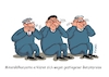Cartoon: Erklärungsnot (small) by RABE tagged merz,kanzler,koalition,union,spd,klingbeil,cartoon,karikatur,pressezeichnung,farbcartoon,tagescartoon,bürokratie,verwaltung,beamte,modernisierung,monster,drachen,schwert,holzschwert,nägel,säge,erklärung,affen,konzern,mineralölkonzern,hören,sehen,sprechen,benzinpreise,preissprünge,profitgier,tankstelle,autofahrer,spritpreis,iran,irankrieg,usa,trump