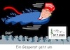 Cartoon: Es fliegt was in der Luft (small) by RABE tagged trump,kanada,gipfel,gipfeltreffen,staatschefs,rabe,ralf,böhme,cartoon,karikatur,pressezeichnung,farbcartoon,tagescartoon,gespenst,geist,angst,donald,usa