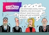 Cartoon: ESC (small) by RABE tagged merz,kanzler,koalition,union,spd,klingbeil,cartoon,karikatur,pressezeichnung,farbcartoon,tagescartoon,db,bahn,frühling,frühjahr,frühjahrsputz,ice,zug,blumenkasten,blumenkästen,koalitionsstreit,uneinigkeit,reform,tankrabatt,geschlossenheit,umfragewerte,umfragetief,esc,songcontest,nicole,frieden,friedenslied,reue,demut,koalitionsfrieden,bas,söder,sänger,künstler,wien,musik,schlager,pop,unterhaltung,show