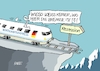 Cartoon: Expressgut (small) by RABE tagged merz,union,kanzler,fritze,koalition,spd,klingbeil,bundesregierung,rabe,ralf,böhme,cartoon,karikatur,pressezeichnung,farbcartoon,tagescartoon,trump,putin,krisen,tv,nachrichten,express,wirtschaftsexpress,rezession,abgrund,zug,schiene,notbremse,abschwung