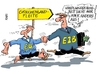 Cartoon: EZB (small) by RABE tagged iwf,ezb,verhandlungen,griechenland,eu,tsipras,juncker,rabe,ralf,böhme,cartoon,karikatur,pressezeichnung,farbcartoon,tagescartoon,varoufakis,athen,euro,brüssel,schuldenschnitt,hand,fuss,kopflos,eurozone,grexit,austritt,wegweiser,handlungsfähigkeit,griechen
