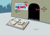 Cartoon: Fallensteller (small) by RABE tagged merz,groko,spd,union,posten,postenvergabe,rabe,ralf,böhme,cartoon,karikatur,pressezeichnung,farbcartoon,tagescartoon,schaufenster,deko,umbau,laden,ladenhüter,regierungsbildung,afd,rechte,npd,verfassungsschutz,rechts,rechtsextremisten,nazi,faschisten,verbot,falle,mausefalle,rattenfalle