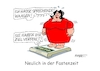 Cartoon: Gewaagte Aussage (small) by RABE tagged fasten,fastenzeit,verzicht,alkohol,süßes,zigaretten,waage,personenwaage,fettanzeige,cartoon,karikatur,pressezeichnung,farbcartoon,tagescartoon,gewicht,kilo,sprachassistent,ki,navi