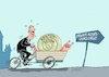 Cartoon: Lastenverteilung (small) by RABE tagged merz,union,kanzler,fritze,koalition,spd,klingbeil,bundesregierung,rabe,ralf,böhme,cartoon,karikatur,pressezeichnung,farbcartoon,tagescartoon,trump,putin,krisen,tv,nachrichten,waschmaschine,rente,rentner,rentenreform,altersvorsorge,lastenrad,schnecke