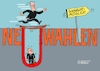 Cartoon: Neu gewählt (small) by RABE tagged ampel,ampelregierung,rot,grün,gelb,fdp,spd,grüne,rabe,ralf,böhme,cartoon,karikatur,pressezeichnung,farbcartoon,tagescartoon,inflation,einkommen,rente,rentenpaket,bruch,streit,neuwahlen,vertrauensfrage,scholz,merz,opposition,brett,übergang,untergrund,tief,loch