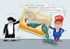 Cartoon: Rahmen ab kommen (small) by RABE tagged trump,präsident,usa,donald,einmarsch,erstürmung,cartoon,karikatur,pressezeichnung,rabe,ralf,böhme,farbcartoon,tagescartoon,venezuela,südamerika,maduro,regimewechsel,weltordnung,kongress,völkerrecht,iran,irankrieg,mullahs,abkommen,rahmen,rahmenabkommen,bilderrahmen,hormus,abfluss,öltanker,frieden,friedensplan,unterzeichnung
