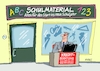 Cartoon: Schulstart (small) by RABE tagged schüler,lehrer,zeugnisse,zeugnistag,zeugnisausgabe,ferien,winterferien,rabe,ralf,böhme,cartoon,karikatur,farbcartoon,pressezeichnung,tagescartoon,alexa,amazon,internet,zeugnistelefon,schulstart,schulbeginn,schulmaterial,einschulung,zuckertüte,schreibwaren,eltern,laden,schulbedarf,füller,ranzen,zirkel,kredit,finanzierung,kreditabteilung,kreditberatung,banker