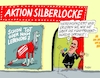 Cartoon: Silberlocke (small) by RABE tagged ampel,ampelregierung,rot,grün,gelb,fdp,spd,grüne,rabe,ralf,böhme,cartoon,karikatur,pressezeichnung,farbcartoon,tagescartoon,inflation,einkommen,rente,rentenpaket,bruch,streit,neuwahlen,wahlkampf,bundestagswahl,gysi,ramelow,aktion,silberlocke,fünfprozenthürde