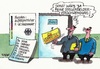 Cartoon: Steinmeier hier Steinmeier da (small) by RABE tagged steinmeier,spd,bundesaussenminister,irak,syrien,libyen,ukraine,eu,brüssel,rabe,ralf,böhme,cartoon,karikatur,pressezeichnung,farbcartoon,tagescartoon,aussenminister,verhandlungen,konflikte,diplomatie