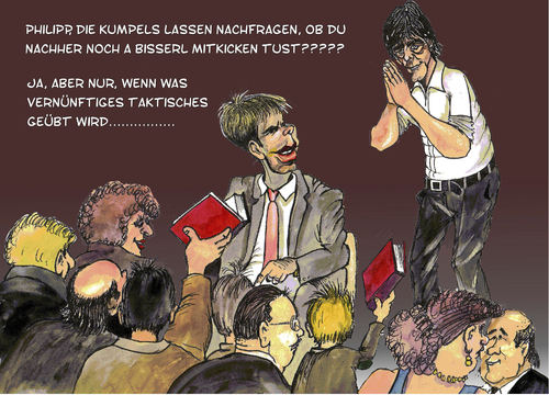Cartoon: Lahm stellt sein Buch vor (medium) by ghilbig tagged phillip,lahm,fußball,bayern,münchen