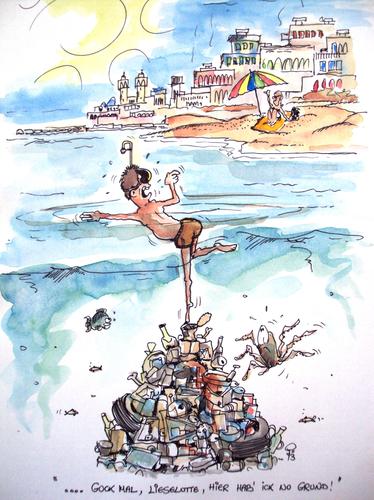Cartoon: Müllproblem (medium) by erix tagged müll