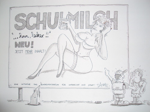 Cartoon: Schulmilch (medium) by erix tagged lehrer