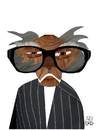 Cartoon: Saramago (small) by izidro tagged saramago