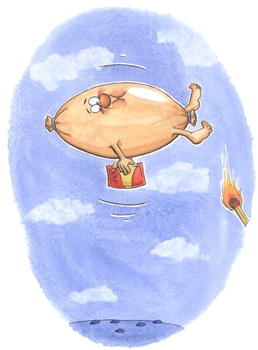Cartoon: Die Hindenwurst (medium) by mele tagged hindenburg,wurst,zeppelin