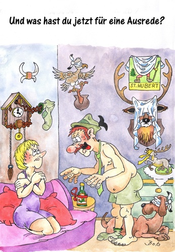 Cartoon: Eheliche Verbindung (medium) by Bobcz tagged ehe,liebe