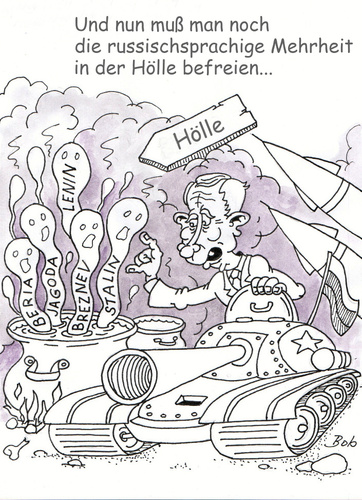 Cartoon: Nun muß man ... (medium) by Bobcz tagged politik,putin