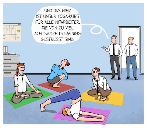 Cartoon: Achtsamkeit (medium) by Cloud Science tagged achtsamkeit,stress,resilienz,yoga,new,work,bewusstsein,meditation,entspanung,produktivität,working,business,digitalisierung,digital,atmung,management,erfolg,leadership,kommunikation,büro,arbeitsplatz,leistung,arbeitsbelastung,life,wandel,change,veränderung,achtsamkeit,stress,resilienz,yoga,new,work,bewusstsein,meditation,entspanung,produktivität,working,business,digitalisierung,digital,atmung,management,erfolg,leadership,kommunikation,büro,arbeitsplatz,leistung,arbeitsbelastung,life,wandel,change,veränderung