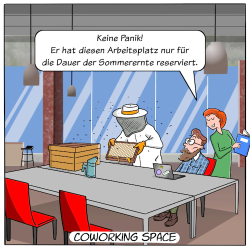 Cartoon: Coworking Space (medium) by Cloud Science tagged coworking,space,arbeit,arbeitswelt,arbeitsplatz,buero,bueroraum,startup,zusammenarbeit,kontakte,hipster,imker,transformation,digitalisierung,digital,bienenzucht,trend,zukunft,cartoon,moeller,netzwerk,work,business,wirtschaft,grossraumbuero,collaboration,kollaboration,mobilität,synergie,flexibel,synergieeffekt,it,technologie,tech,technik,coworking,space,arbeit,arbeitswelt,arbeitsplatz,buero,bueroraum,startup,zusammenarbeit,kontakte,hipster,imker,transformation,digitalisierung,digital,bienenzucht,trend,zukunft,cartoon,moeller,netzwerk,work,business,wirtschaft,grossraumbuero,collaboration,kollaboration,mobilität,synergie,flexibel,synergieeffekt,it,technologie,tech,technik