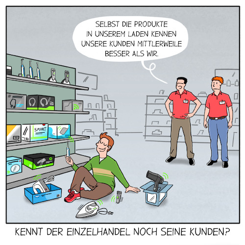 Cartoon: Der Einzelhandel hat es schwer (medium) by Cloud Science tagged kunde,einzelhandel,kundendaten,produkt,onlinehandel,online,verkaufen,customer,centricity,daten,digitalisierung,verkäufer,rezession,smart,home,iot,onlineshop,kunde,einzelhandel,kundendaten,produkt,onlinehandel,online,verkaufen,customer,centricity,daten,digitalisierung,verkäufer,rezession,smart,home,iot,onlineshop