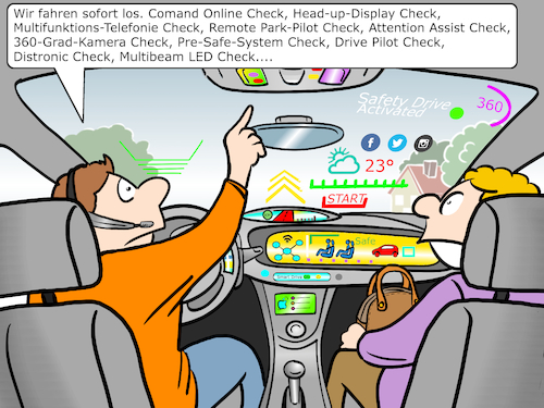 Cartoon: Digitalisierung des Autos (medium) by Cloud Science tagged digitalisierung,auto,smart,technologie,assistent,app,comand,online,check,headup,display,attention,assist,360,grad,kamera,cockpit,fahrerlenken,presafe,system,drive,pilot,distronic,multibeam,led,intelligenz,mobilitaet,logistik,copilot,lenkrad,steuer,car,autocartoon,technologiecartoons,illustration,technik,verkehr,straße,disruption,40,iot,internet,computer,zukunft,digitalisierung,auto,smart,technologie,assistent,app,comand,online,check,headup,display,attention,assist,360,grad,kamera,cockpit,fahrerlenken,presafe,system,drive,pilot,distronic,multibeam,led,intelligenz,mobilitaet,logistik,copilot,lenkrad,steuer,car,autocartoon,technologiecartoons,illustration,technik,verkehr,straße,disruption,40,iot,internet,computer,zukunft