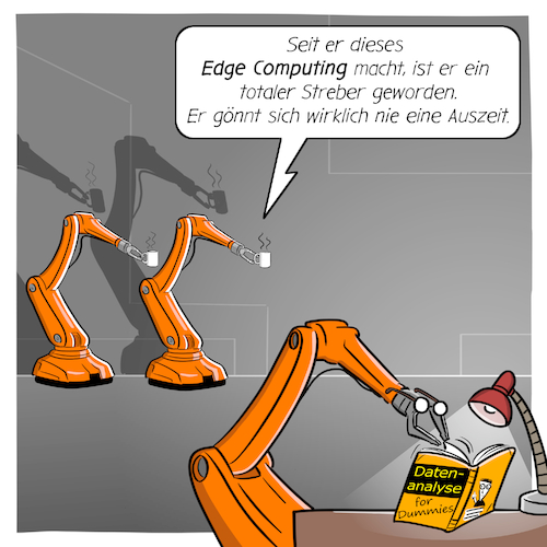 Cartoon: Edge Computing (medium) by Cloud Science tagged edge,computing,cloud,fog,iot,internet,der,dinge,of,things,sensoren,router,roboter,industrie40,industrie,daten,analticys,fuer,dummies,for,digital,digitalisierung,tech,technik,technologie,it,robotik,produktion,fabrik,smart,factory,flaschenhals,latenz,ausfallzeit,big,data,machine,learning,business,intelligence,zukunft,trend,innovation,digitale,transformation,kuka,edge,computing,cloud,fog,iot,internet,der,dinge,of,things,sensoren,router,roboter,industrie40,industrie,daten,analticys,fuer,dummies,for,digital,digitalisierung,tech,technik,technologie,it,robotik,produktion,fabrik,smart,factory,flaschenhals,latenz,ausfallzeit,big,data,machine,learning,business,intelligence,zukunft,trend,innovation,digitale,transformation,kuka