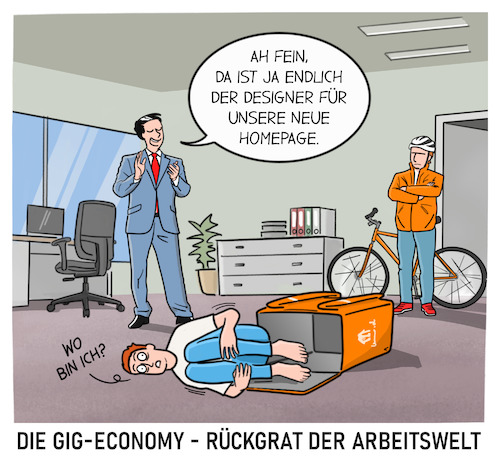 Cartoon: Gig-Economy (medium) by Cloud Science tagged gig,economy,worker,arbeitsmarkt,zukunft,plattform,plattformökonomie,digitalisierung,lieferdienst,bestellung,online,lieferung,internet,wirtschaft,ausbeuten,ausbeutung,flexibel,arbeit,dienstleistung,projekt,gig,economy,worker,arbeitsmarkt,zukunft,plattform,plattformökonomie,digitalisierung,lieferdienst,bestellung,online,lieferung,internet,wirtschaft,ausbeuten,ausbeutung,flexibel,arbeit,dienstleistung,projekt